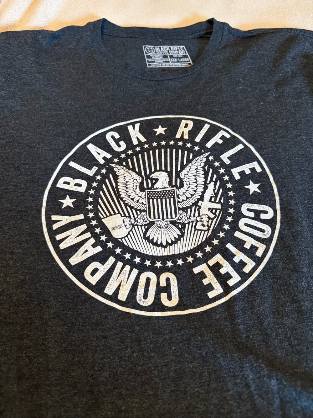 Men’s Black Rifle Coffee Company Charcoal Logo Tee